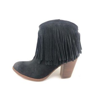 Frye Ilana Fringe Short Ankle Booties 8 B